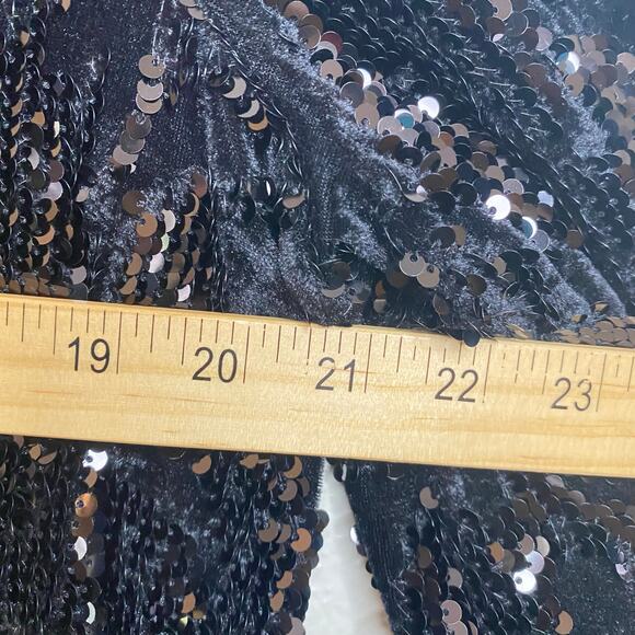 Chicos Sequin Bell Sleeve 3/4 Sleeve Holiday Party Dress Size 2 (Large) NWT - Picture 3 of 7